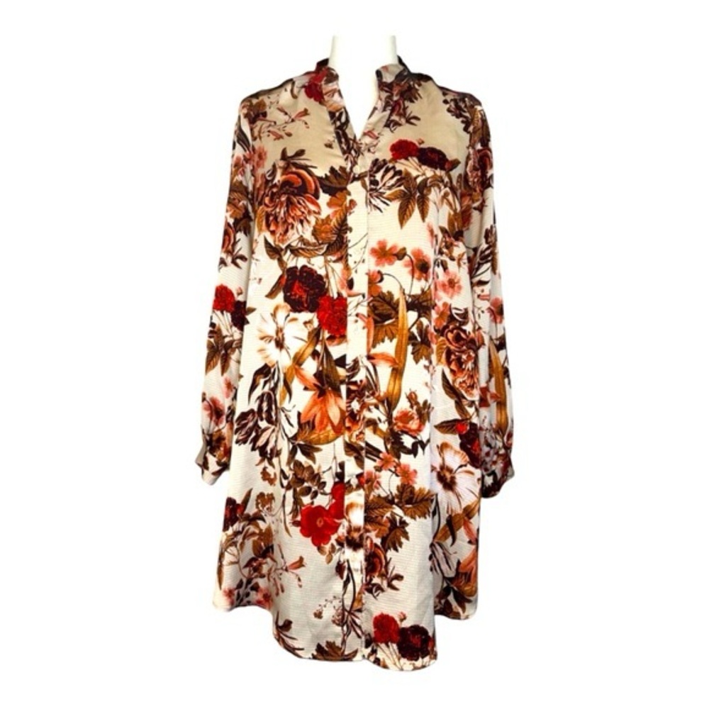 H&M Red and Orange Long Sleeve Dress/tunic